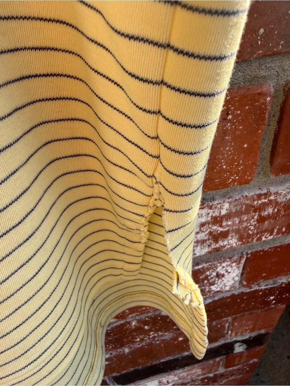 Ralph Lauren Yellow & Navy Thin-Strip Polo Shirt